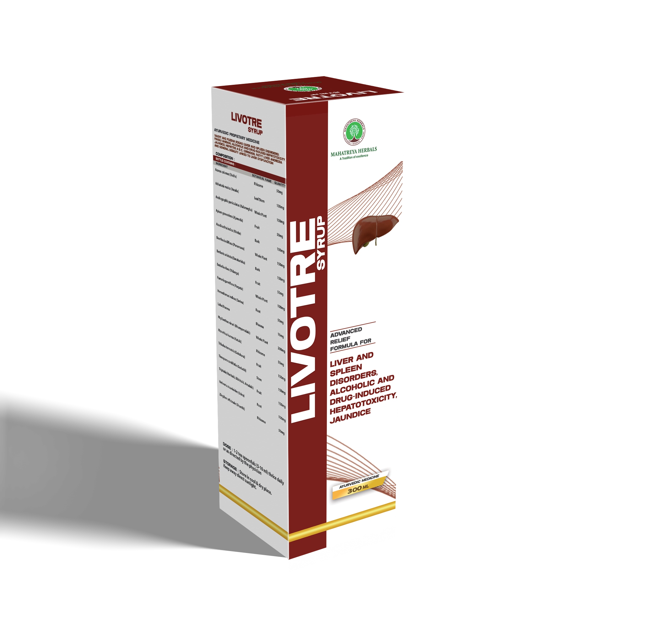 Livotre Syrup Box Mockup Products